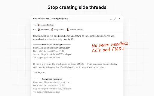 Streak Email Sharing: Compartilhe e-mails no Gmail facilmente - Screenshot 4