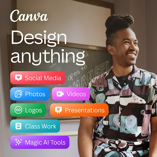 Baixar Canva: Editor de Fotos e Vídeos com IA – Download Grátis - Screenshot 1