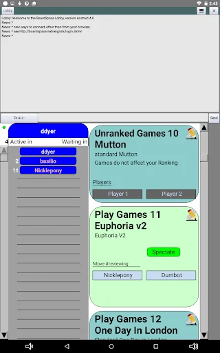 Boardspace.net: Jogue +100 Jogos de Tabuleiro Online Grátis - Screenshot 8