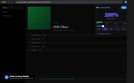 Volume Booster: Aumente o Som do Navegador em até 600% – Grátis - Screenshot 2