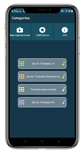 Baixar Timbales Cumbia – App de Percussão Realista Grátis - Screenshot 16