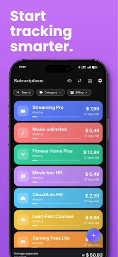 Baixar Subtrack: Gerencie Suas Assinaturas e Economize Dinheiro - Screenshot 5