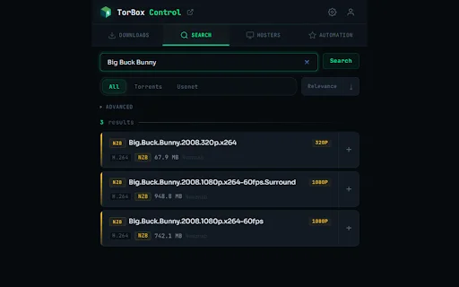 TorBox Control: Gerencie seus Downloads com Eficiência e Rapidez - Screenshot 2