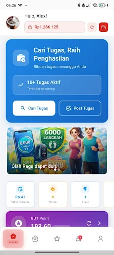 Gudang Tugas: Ganhe Dinheiro Real Realizando Microtarefas Online - Screenshot 1