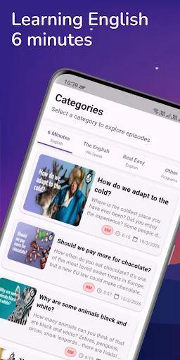Baixar Learning English – 6 minutos – Prática de Idioma Grátis - Screenshot 1