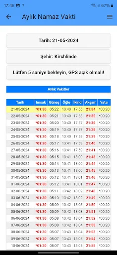 Türkiye Takvimi: Horários de Oração e Qibla – Download Grátis - Screenshot 4