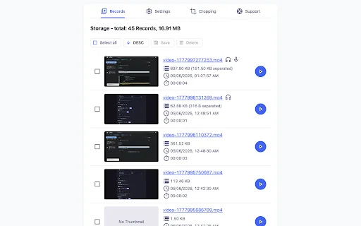 Instant Tab Recorder: Grave abas do Chrome com privacidade total - Screenshot 2