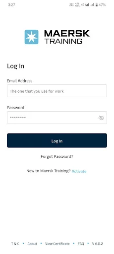 Baixe Maersk Training TMS: Gerencie seu Treinamento Profissional - Screenshot 1