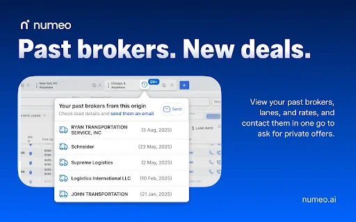 Numeo Spot: Otimize seu Dispatch no DAT com IA – Download - Screenshot 5