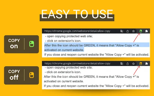 Allow Copy +: Habilite Copiar e Colar em Qualquer Site no Chrome - Screenshot 1