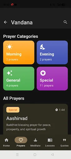 Buddha Vandana: Meditação, Orações e Ensinamentos Budistas - Screenshot 4