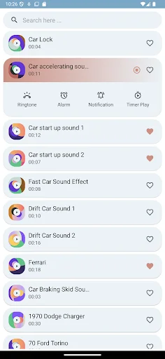 Baixar Car Sounds APK – Melhores Sons e Toques de Carros Grátis - Screenshot 4