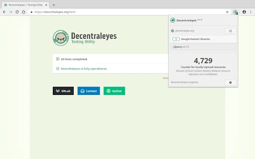 Decentraleyes: Proteja Sua Privacidade e Bloqueie Rastreadores CDN - Screenshot 3