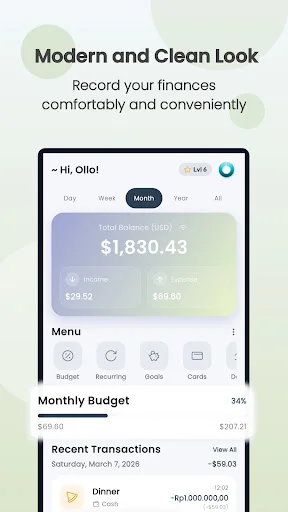Ollo – Gerenciador de Despesas e Orçamento: Baixe Agora Grátis - Screenshot 1