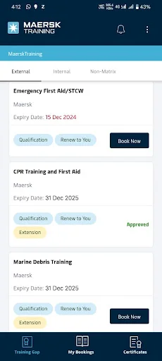 Baixe Maersk Training TMS: Gerencie seu Treinamento Profissional - Screenshot 3