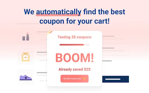 Wanteeed: Economize com Cupons Automáticos e Cashback Agora - Screenshot 1