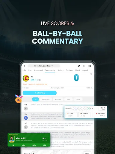 Baixar Cricket LineX Grátis – Placar ao Vivo e Resultados Rápidos - Screenshot 10