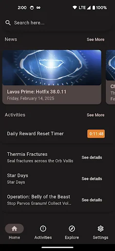 Cephalon Navis: O Melhor Hub para Warframe – Baixe Agora - Screenshot 1