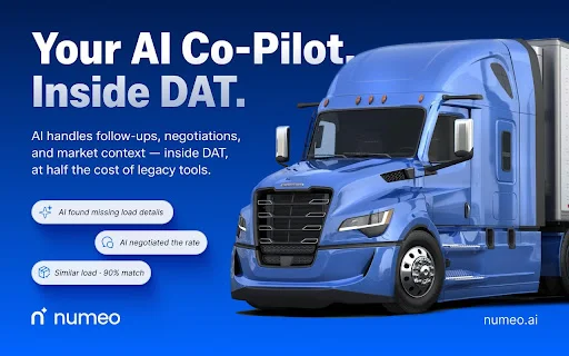 Numeo Spot: Otimize seu Dispatch no DAT com IA – Download - Screenshot 1