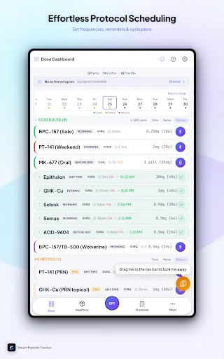 Smart Peptide Tracker: Monitore Seus Peptídeos com Precisão - Screenshot 12