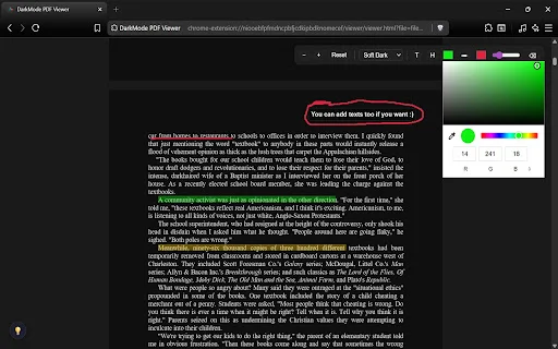 Eclipse PDF: Leitor em Modo Escuro para Chrome – Download Grátis - Screenshot 1