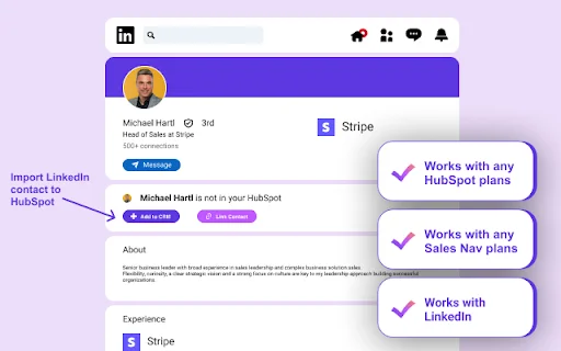 Hublead: Conecte o LinkedIn ao HubSpot com 1 Clique – Baixe Agora - Screenshot 2