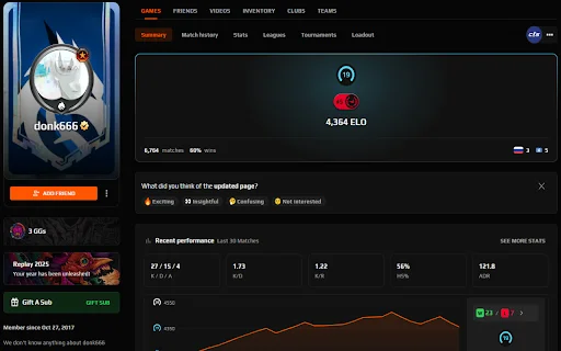 FACEIT FORECAST: Estatísticas Avançadas e Dicas para Faceit - Screenshot 3