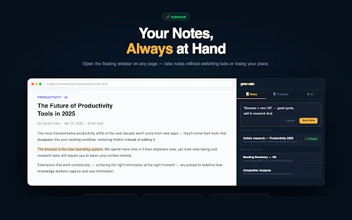 Pronoto: Teleprompter e Resumos com IA – Extensão Chrome - Screenshot 5