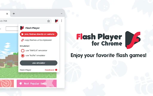 Flash Player – Reproduza Jogos Flash no Chrome Gratuitamente - Screenshot 1