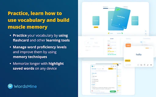WordsMine: Expanda seu Vocabulário e Aprenda Idiomas Facilmente - Screenshot 6