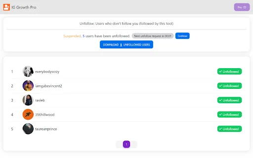 IG Growth Pro: Automatize seu Instagram e Ganhe Seguidores - Screenshot 4