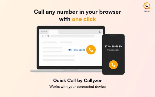 Quick Call by Callyzer: Faça chamadas direto do Chrome - Screenshot 2