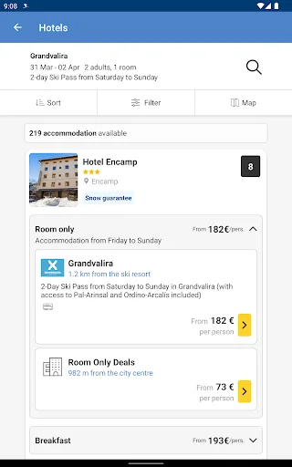 Esquiades.com: Reserve Hotéis e Passes de Esqui na Europa - Screenshot 10