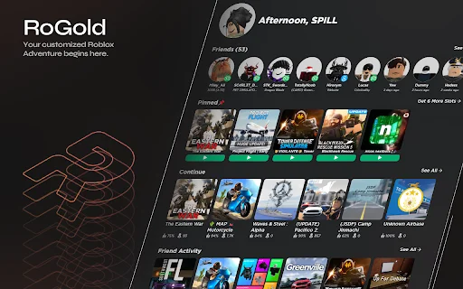RoGold: Otimize sua Experiência no Roblox com Recursos Exclusivos - Screenshot 1