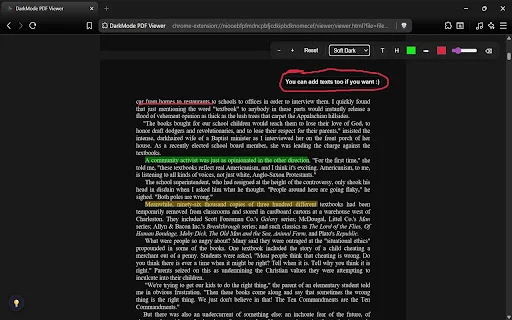 Eclipse PDF: Leitor em Modo Escuro para Chrome – Download Grátis - Screenshot 4