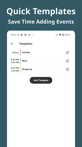 Baixar Simple Calendar: Clean&Minimal – Agenda Simples Grátis - Screenshot 3