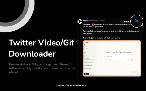 Baixar Vídeos do Twitter: Salve Mídia e Imagens em Alta Resolução - Screenshot 1