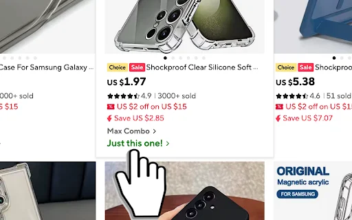 Skip AliExpress Bundle Deals: Compre Apenas o Que Você Deseja! - Screenshot 1
