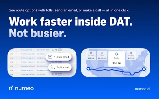 Numeo Spot: Otimize seu Dispatch no DAT com IA – Download - Screenshot 3