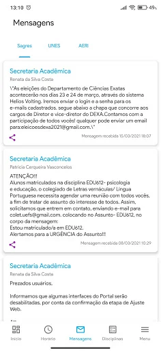 Baixe o UNES APK: Acesso ao Sagres Offline e Prático - Screenshot 3