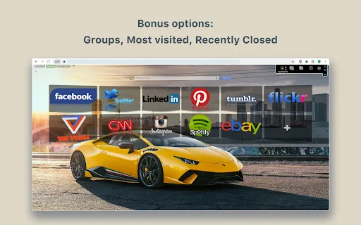 Speed Dial FVD: Personalize sua Nova Aba com Marcadores Visuais - Screenshot 4