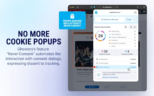 Ghostery AdBlocker: Navegação Rápida e Privada – Baixe Agora - Screenshot 3