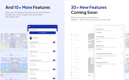 Nexlev YouTube Research & Analytics – Otimize seu Canal Agora - Screenshot 5