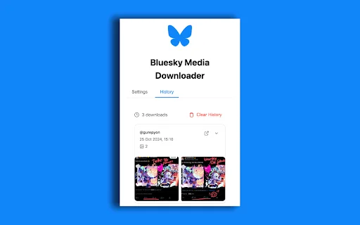 Bluesky Media Downloader: Salve Fotos e Vídeos Facilmente - Screenshot 3